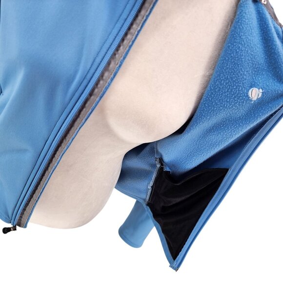 Vintage Pearl Izumi Womens Small Jacket Zipper Blue Pockets Fleece Backing Cycle - Picture 6 of 11